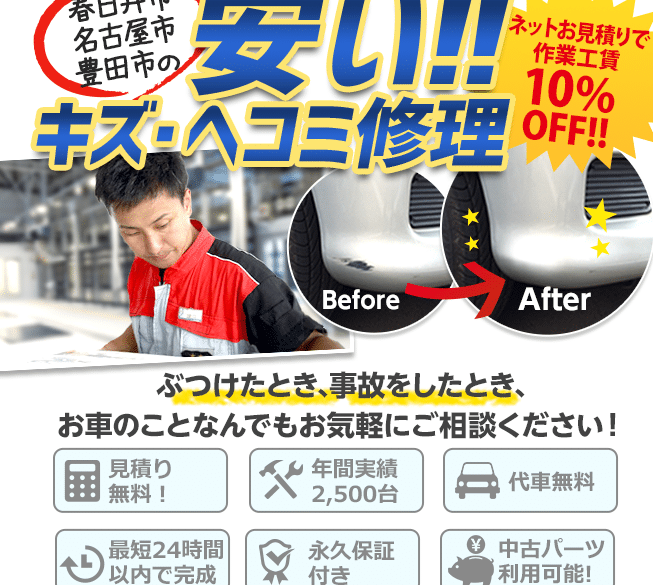 ばんきん快速24h (自動車鈑金) 1 e381b0e38293e3818de38293e5bfabe9809f24efbd88 e887aae58b95e8bb8ae98891e98791